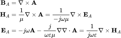 Finding solutions for B_A, E_A, and H_A